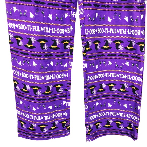 (R-22) Halloween Sleep Pants Medium Purple - Picture 3 of 7